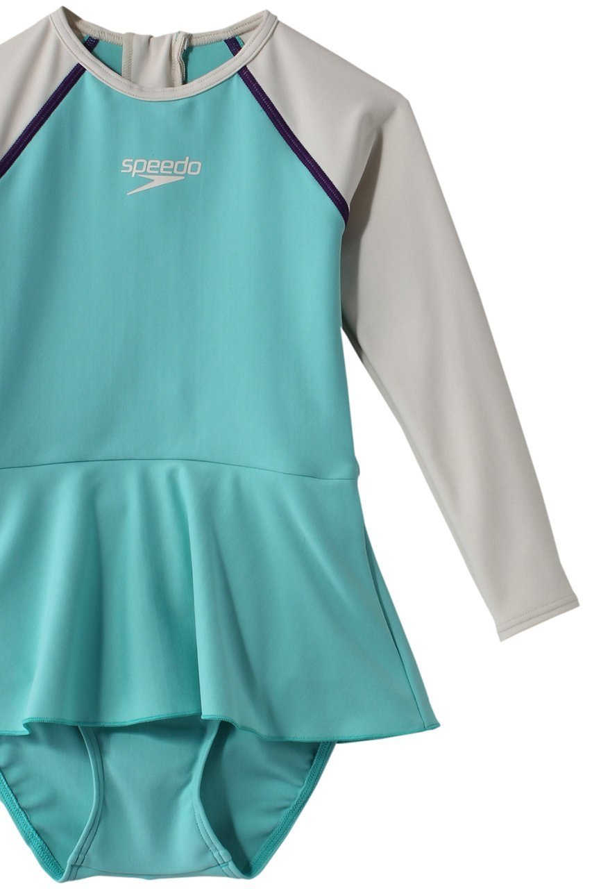 【スピード/Speedo / KIDS】の【KIDS】ロングスリーブスーツ 人気、トレンドファッション・服の通販 founy(ファニー) 　ファッション　Fashion　キッズファッション　Fashion for Kids　ストレッチ　Stretch, Stretchy Fabric　スポーツ　Sports, Activewear　ファブリック　Fabric, Textile　フリル　Frill, Ruffle　other-3|ID: prp329100003923366 ipo3291000000032839080
