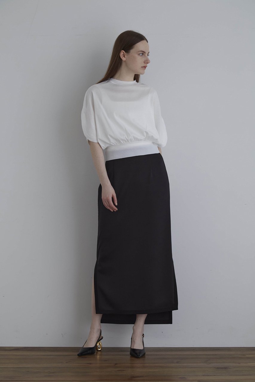 【ル フィル/LE PHIL】のガスコットンプルオーバー 人気、トレンドファッション・服の通販 founy(ファニー) 　ファッション　Fashion　レディースファッション　Fashion for Women　トップス・カットソー　Cut & Sew Tops　シャツ・ブラウス・オフィスカジュアル　Elegant Blouses & Button-Ups　ロングTシャツ・Tシャツ　Longline T-Shirts & Tees　カジュアルプルオーバー・ニットトップス　Pullovers & Knit Tops / Casual Pullovers　カットソー・ベーシックTシャツ　Cut-and-Sewn Tops / Stretch Tees & Basics　なめらか　Smooth, Silky Texture　ショート　Short, Short Length　スリット　Slit, Slit Detail　スリーブ　Sleeve, Long Sleeve / Short Sleeve　半袖　Short Sleeve, Half Sleeve　other-6|ID: prp329100003923375 ipo3291000000032841307