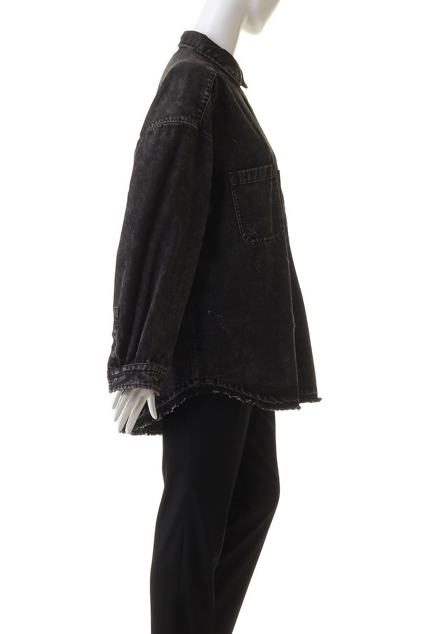 【メゾンスペシャル/MAISON SPECIAL】の【UNISEX】ケミカルデニムシャツ 人気、トレンドファッション・服の通販 founy(ファニー) 　ファッション　Fashion　レディースファッション　Fashion for Women　トップス・カットソー　Cut & Sew Tops　シャツ・ブラウス・オフィスカジュアル　Elegant Blouses & Button-Ups　ユニセックス　Unisex, Genderless　ケミカル　Chemical, Chemical Wash　スリーブ　Sleeve, Long Sleeve / Short Sleeve　デニム　Denim, Jeans Material　ランダム　Random, Irregular　ロング　Long, Long-Length　ヴィンテージ　Vintage Style　other-3|ID: prp329100003923376 ipo3291000000032912065