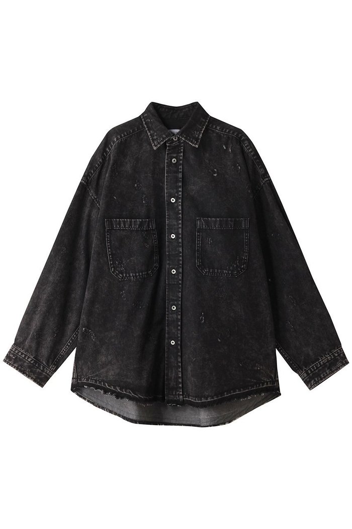 【メゾンスペシャル/MAISON SPECIAL】の【UNISEX】ケミカルデニムシャツ インテリア・キッズ・メンズ・レディースファッション・服の通販 founy(ファニー) https://founy.com/ ファッション Fashion レディースファッション Fashion for Women トップス・カットソー Cut & Sew Tops シャツ・ブラウス・オフィスカジュアル Elegant Blouses & Button-Ups ユニセックス Unisex, Genderless ケミカル Chemical, Chemical Wash スリーブ Sleeve, Long Sleeve / Short Sleeve デニム Denim, Jeans Material ランダム Random, Irregular ロング Long, Long-Length ヴィンテージ Vintage Style |ID: prp329100003923376 ipo3291000000036401751