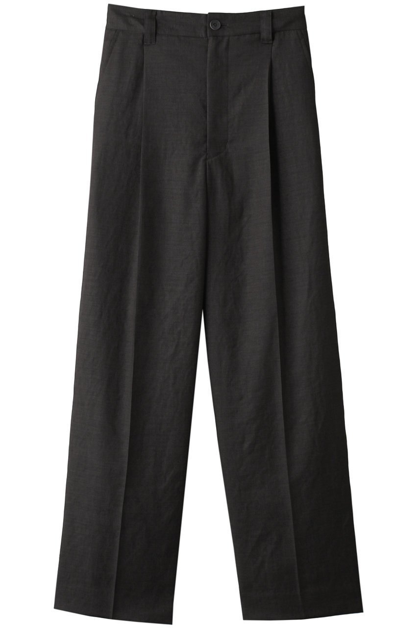 【メゾンスペシャル/MAISON SPECIAL】の【UNISEX】シレー加工トリアセテートワイドパンツ インテリア・キッズ・メンズ・レディースファッション・服の通販 founy(ファニー) 　ファッション　Fashion　レディースファッション　Fashion for Women　パンツ　Pants & Trousers　ユニセックス　Unisex, Genderless　シルク　Silk, 100% Silk　パターン　Pattern, Design Print　リネン　Linen, Linen Fabric　GRY(グレー)|ID: prp329100003923377 ipo3291000000036010280