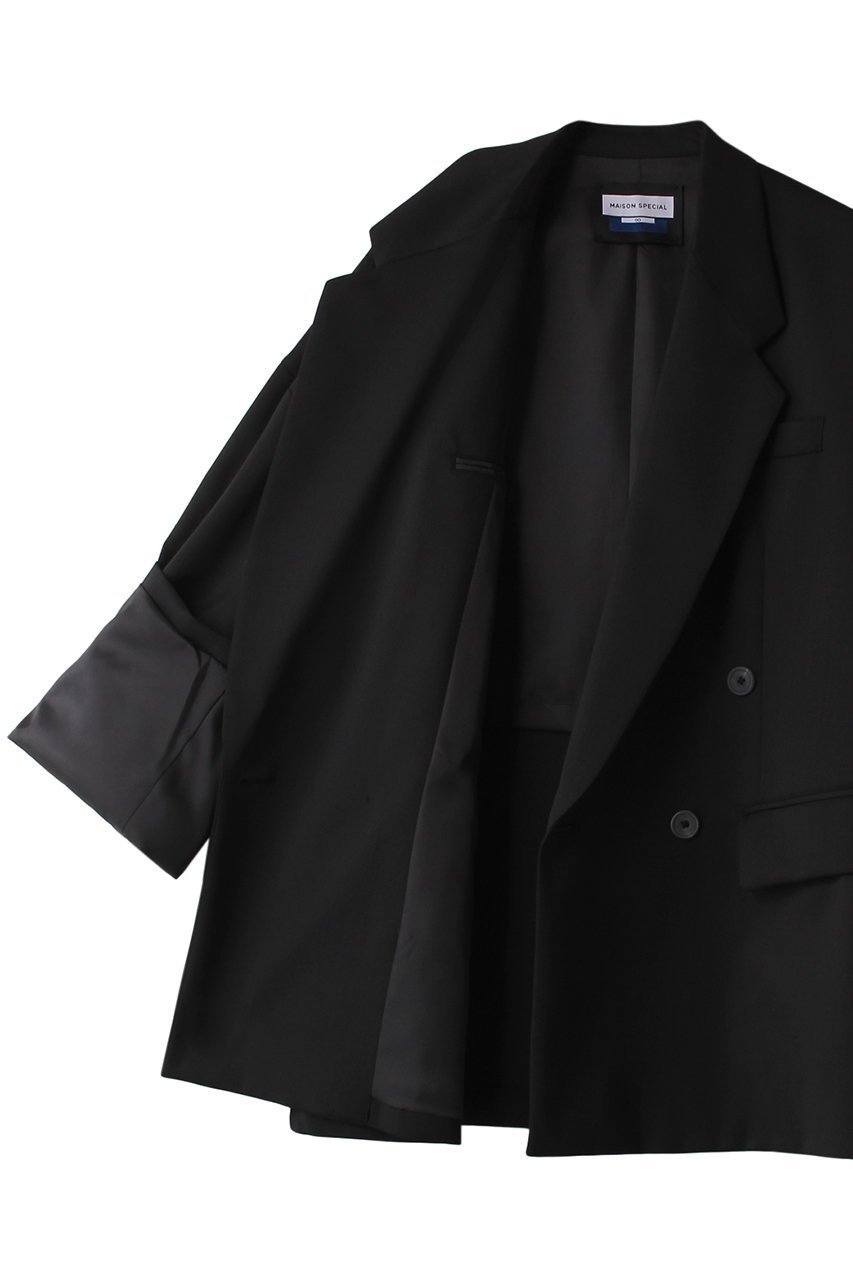 【メゾンスペシャル/MAISON SPECIAL】の【UNISEX】プライムオーバーテーラードWジャケット 人気、トレンドファッション・服の通販 founy(ファニー) ファッション Fashion レディースファッション Fashion for Women アウター Coat / Outerwear Collection レディースジャケット・軽アウター Jackets ユニセックス Unisex, Genderless ジャケット Jacket, Outerwear スタイリッシュ Stylish, Fashionable ダブル Double, Double-Breasted ツイル Twist, Twisted Detail パターン Pattern, Design Print other-7|ID: prp329100003923378 ipo3291000000032957703