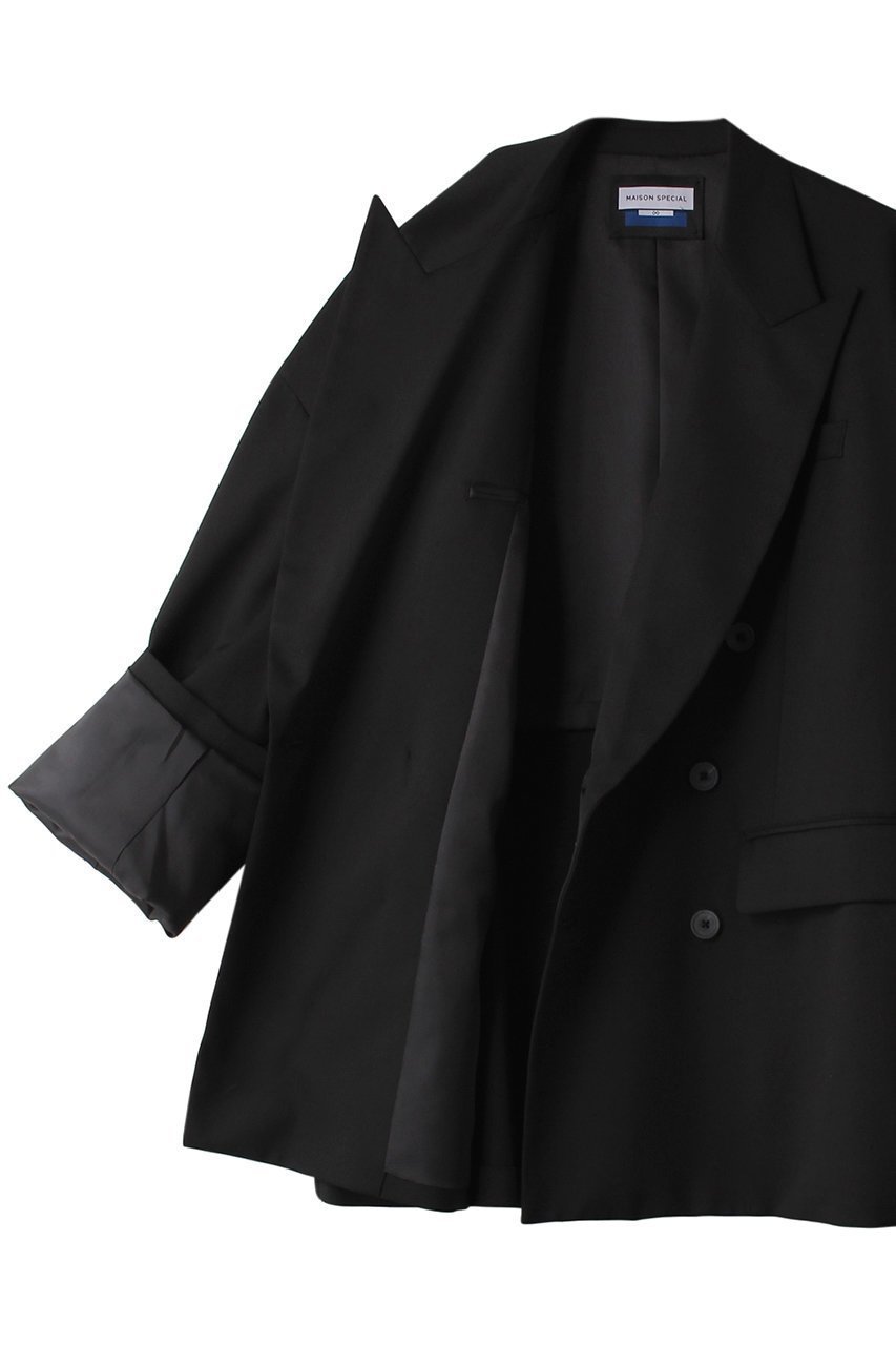 【メゾンスペシャル/MAISON SPECIAL】の【UNISEX】プライムオーバーテーラードピークドラペルWジャケット 人気、トレンドファッション・服の通販 founy(ファニー) ファッション Fashion レディースファッション Fashion for Women アウター Coat / Outerwear Collection レディースジャケット・軽アウター Jackets ユニセックス Unisex, Genderless ジャケット Jacket, Outerwear スタイリッシュ Stylish, Fashionable ダブル Double, Double-Breasted ツイル Twist, Twisted Detail パターン Pattern, Design Print 再入荷 Restock / Back in Stock other-7|ID: prp329100003923379 ipo3291000000036223603