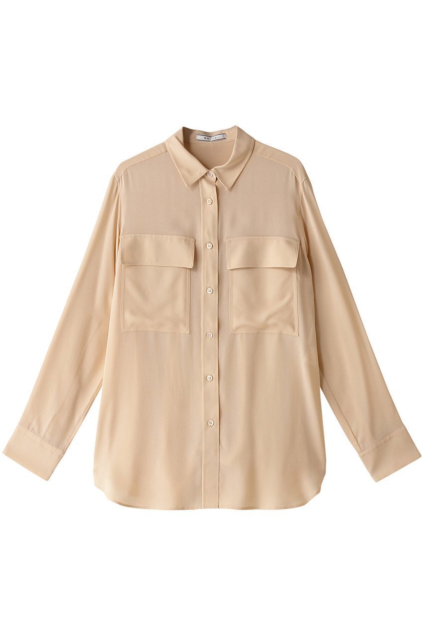 【ベイジ,/BEIGE,】のOLGA(オルガ)/シャーリングブラウス インテリア・キッズ・メンズ・レディースファッション・服の通販 founy(ファニー) 　ファッション　Fashion　レディースファッション　WOMEN　トップス・カットソー　Tops/Tshirt　シャツ/ブラウス　Shirts/Blouses　ウォッシャブル　Washable　シャーリング　Shirring　シルク　Silk　スリーブ　Sleeve　ドレープ　Drape　フラップ　Flap　ポケット　Pocket　リュクス　Luxe　ロング　Long　L.Orange|ID: prp329100003923388 ipo3291000000029931740