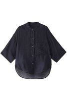 【スリー ドッツ/three dots】のシャイニーシャツ ショート 人気、トレンドファッション・服の通販 founy(ファニー) ファッション Fashion レディースファッション Fashion for Women トップス・カットソー Cut & Sew Tops シャツ・ブラウス・オフィスカジュアル Elegant Blouses & Button-Ups シアー Sheer, See-Through ショート Short, Short Length スリーブ Sleeve, Long Sleeve / Short Sleeve トレンド Trend, Trending Now 半袖 Short Sleeve, Half Sleeve 夏 Summer 春 Spring S/S・春夏 SS, Spring/Summer, Warm Season |ID:prp329100003924287