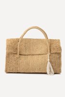 【プリスティン/PRISTINE】のラフィアタッセル付フラップバッグ 人気、トレンドファッション・服の通販 founy(ファニー) ファッション Fashion レディースファッション Fashion for Women バッグ Bags センター Center, Center Line フラップ Flap, Flap Pocket ポケット Pocket, Pocket Detail ラフィア Raffia, Natural Straw 夏 Summer |ID:prp329100003924948