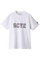 【サイ サイベーシックス/Scye SCYE BASICS】の【SCYE BASICS】ロゴ フロックド Tシャツ オフホワイト|ID: prp329100003924962 ipo3291000000025915220