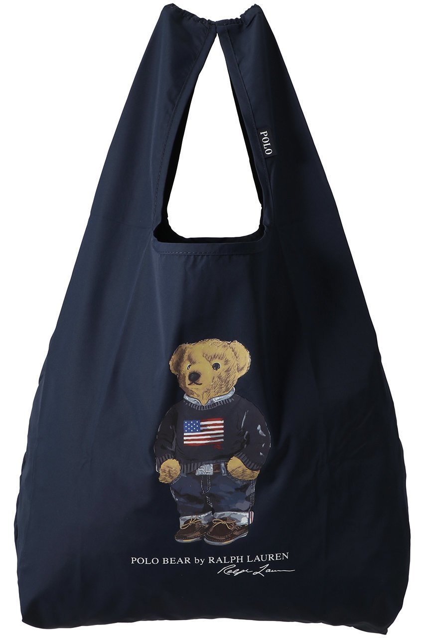 【ポロラルフローレン/POLO RALPH LAUREN】のポケッタブルレインバッグ ポロベアプリント インテリア・キッズ・メンズ・レディースファッション・服の通販 founy(ファニー) 　ファッション　Fashion　レディースファッション　Fashion for Women　レイングッズ・傘・晴雨兼用傘　Umbrellas & Rain Gear　コンパクト　Compact, Small Size　ハンカチ　Handkerchief, Hanky　プリント　Print, Printed Pattern　傘　Umbrella, Parasol　時計　Watch, Wristwatch　ネイビーブルー|ID: prp329100003924984 ipo3291000000032844085