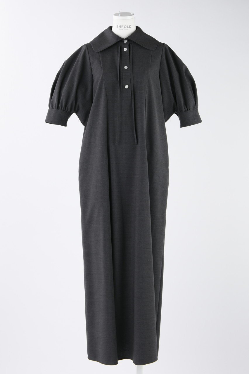 【エンフォルド/ENFOLD】のT/Wトロ スクエアスリーブ DRS/ドレス 人気、トレンドファッション・服の通販 founy(ファニー) 　ファッション　Fashion　レディースファッション　Fashion for Women　ワンピース　Dresses　フォーマル・パーティードレス・結婚式用ドレス　Elegant & Casual Dresses　チュニック　Tunic Tops & Dresses　スクエア　Square, Square Shape　ストレッチ　Stretch, Stretchy Fabric　スリーブ　Sleeve, Long Sleeve / Short Sleeve　チュニック　Tunic, Long Top　ドレス　Dress, One-Piece　ロング　Long, Long-Length　 other-1|ID: prp329100003925744 ipo3291000000032916520