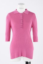 【エンフォルド/ENFOLD】のリブ5分ポロ ライトピンク|ID: prp329100003925765 ipo3291000000035792178