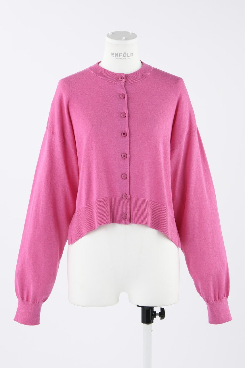 【エンフォルド/ENFOLD】のワイドアーム C/D カーディガン インテリア・キッズ・メンズ・レディースファッション・服の通販 founy(ファニー) 　ファッション　Fashion　レディースファッション　Fashion for Women　トップス・カットソー　Cut & Sew Tops　ニット　Knit Tops & Sweaters　カーディガン・羽織り　Layered Style Cardigans　なめらか　Smooth, Silky Texture　カーディガン　Cardigan, Knitwear　シルク　Silk, 100% Silk　シンプル　Simple, Minimal　スリット　Slit, Slit Detail　ワイド　Wide, Wide Fit　定番　Standard, Basic Item　ライトピンク|ID: prp329100003925767 ipo3291000000036098726