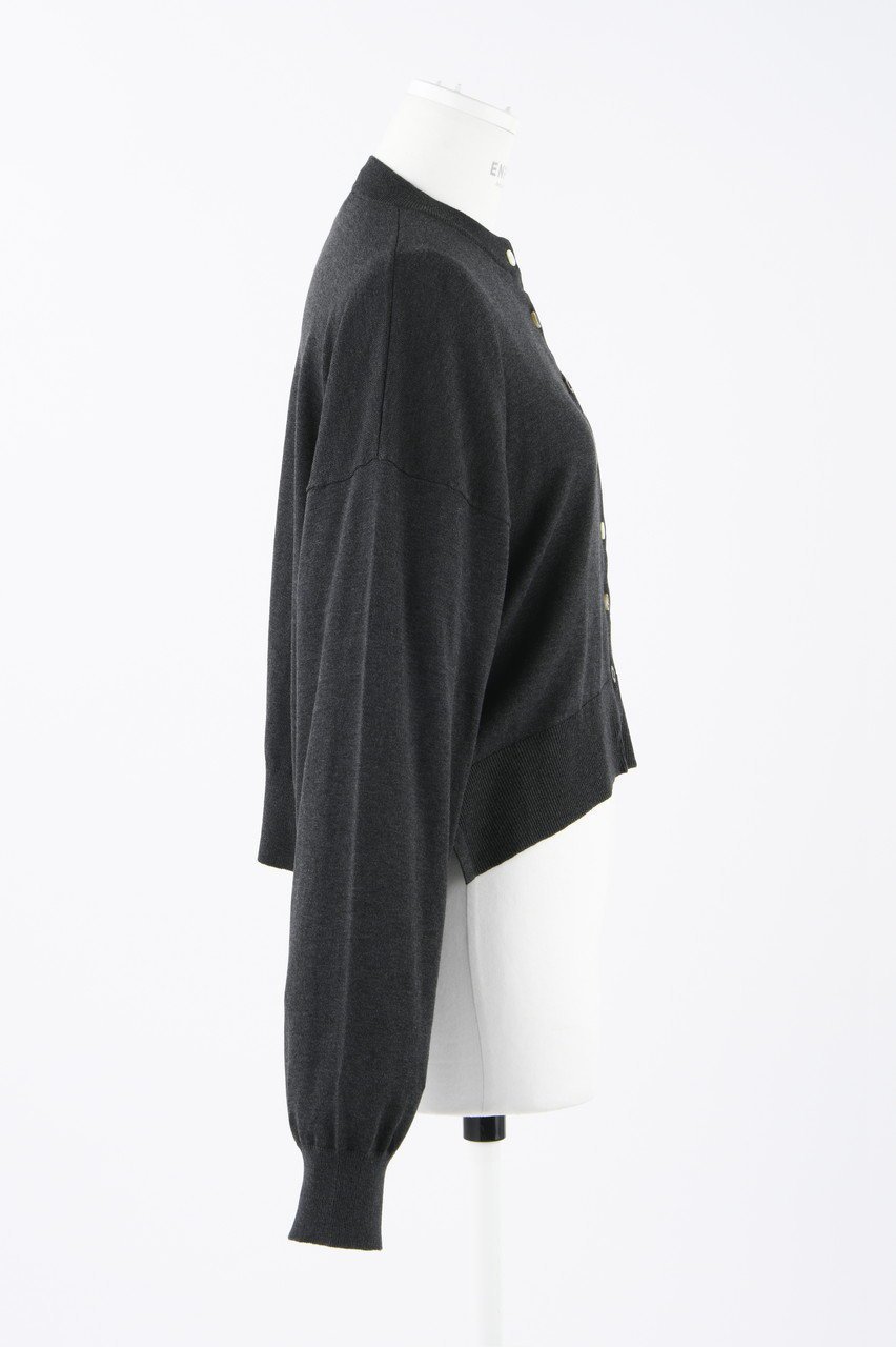 【エンフォルド/ENFOLD】のワイドアーム C/D カーディガン 人気、トレンドファッション・服の通販 founy(ファニー) 　ファッション　Fashion　レディースファッション　Fashion for Women　トップス・カットソー　Cut & Sew Tops　ニット　Knit Tops & Sweaters　カーディガン・羽織り　Layered Style Cardigans　なめらか　Smooth, Silky Texture　カーディガン　Cardigan, Knitwear　シルク　Silk, 100% Silk　シンプル　Simple, Minimal　スリット　Slit, Slit Detail　ワイド　Wide, Wide Fit　定番　Standard, Basic Item　other-4|ID: prp329100003925767 ipo3291000000036098730