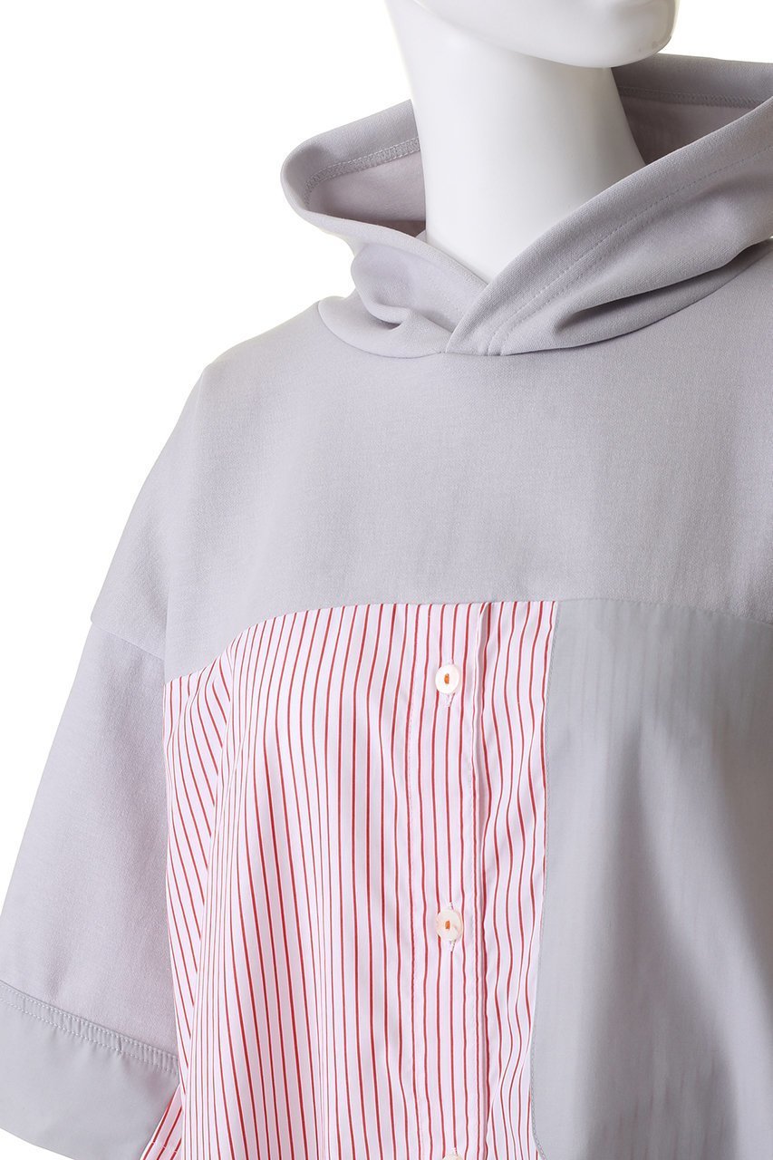 【ナゴンスタンス/nagonstans】のライトダンボール フードSH P.O/プルオーバー 人気、トレンドファッション・服の通販 founy(ファニー) 　ファッション　Fashion　レディースファッション　Fashion for Women　トップス・カットソー　Cut & Sew Tops　シャツ・ブラウス・オフィスカジュアル　Elegant Blouses & Button-Ups　ロングTシャツ・Tシャツ　Longline T-Shirts & Tees　カジュアルプルオーバー・ニットトップス　Pullovers & Knit Tops / Casual Pullovers　カットソー・ベーシックTシャツ　Cut-and-Sewn Tops / Stretch Tees & Basics　おすすめ　Recommended / Our Picks　コンパクト　Compact, Small Size　ショート　Short, Short Length　スリーブ　Sleeve, Long Sleeve / Short Sleeve　ドッキング　Docking, Mixed Material　パーカー　Hoodie, Parka　other-5|ID: prp329100003925778 ipo3291000000035935526