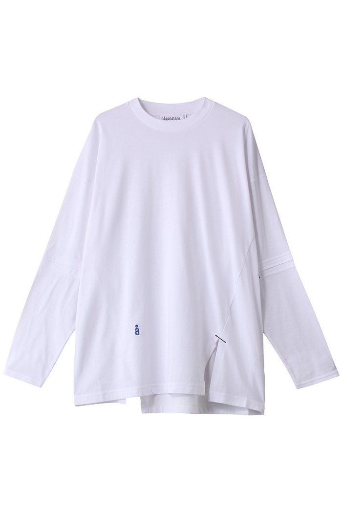 【ナゴンスタンス/nagonstans】のソフト天竺 2wayスリーブロンT/ロングTシャツ インテリア・キッズ・メンズ・レディースファッション・服の通販 founy(ファウニー) https://founy.com/ ファッション Fashion レディースファッション Fashion for Women トップス・カットソー Cut & Sew Tops シャツ・ブラウス・オフィスカジュアル Elegant Blouses & Button-Ups ロングTシャツ・Tシャツ Longline T-Shirts & Tees カットソー・ベーシックTシャツ Cut-and-Sewn Tops / Stretch Tees & Basics スリット Slit, Slit Detail スリーブ Sleeve, Long Sleeve / Short Sleeve ドッキング Docking, Mixed Material ロング Long, Long-Length 半袖 Short Sleeve, Half Sleeve 洗える Machine Washable 長袖 Long Sleeve, Full Sleeve |ID: prp329100003925780 ipo3291000000036986914