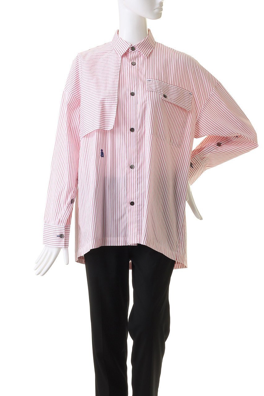 【ナゴンスタンス/nagonstans】のPinstripe Multi PKT SH/シャツ 人気、トレンドファッション・服の通販 founy(ファニー) 　ファッション　Fashion　レディースファッション　WOMEN　トップス・カットソー　Tops/Tshirt　シャツ/ブラウス　Shirts/Blouses　ショート　Short　スリーブ　Sleeve　ベスト　Vest　other-2|ID: prp329100003925784 ipo3291000000031461587
