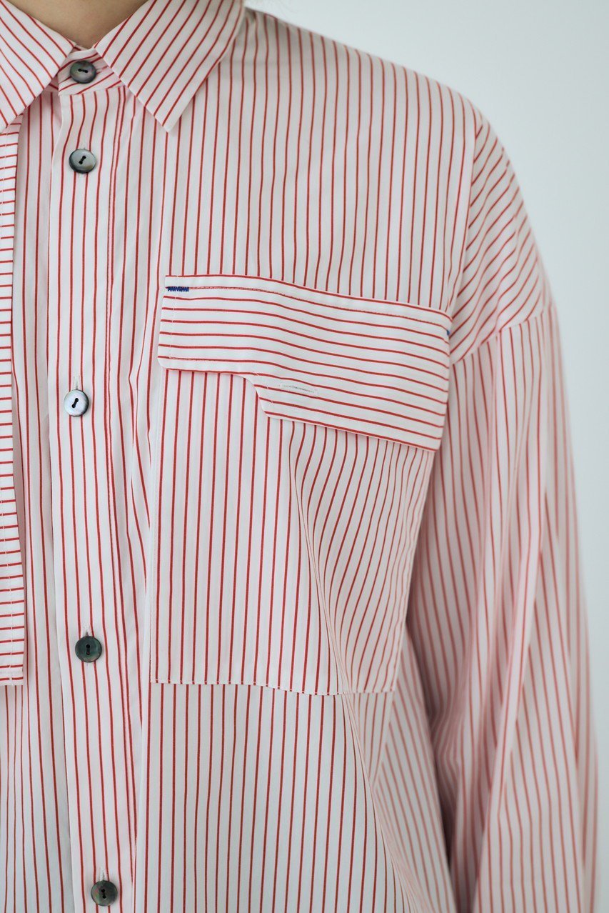 【ナゴンスタンス/nagonstans】のPinstripe Multi PKT SH/シャツ 人気、トレンドファッション・服の通販 founy(ファニー) 　ファッション　Fashion　レディースファッション　WOMEN　トップス・カットソー　Tops/Tshirt　シャツ/ブラウス　Shirts/Blouses　ショート　Short　スリーブ　Sleeve　ベスト　Vest　other-8|ID: prp329100003925784 ipo3291000000031461601