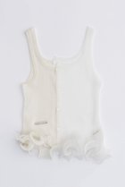 【プランク プロジェクト/PRANK PROJECT】のウェーブヘムニットタンク / Wave Hem Knit Tank Top WHT(ホワイト)|ID: prp329100003925790 ipo3291000000036985278