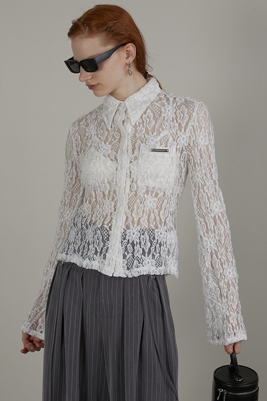 【プランク プロジェクト/PRANK PROJECT】のレースシャツ / Lace Shirt 人気、トレンドファッション・服の通販 founy(ファニー) 　ファッション　Fashion　レディースファッション　Fashion for Women　トップス・カットソー　Cut & Sew Tops　シャツ・ブラウス・オフィスカジュアル　Elegant Blouses & Button-Ups　サマー　Summer, Summer Style　シアー　Sheer, See-Through　スリーブ　Sleeve, Long Sleeve / Short Sleeve　フィット　Fit, Slim Fit　フラワー　Flower, Floral　レース　Lace, Lace Fabric　ロング　Long, Long-Length　other-6|ID: prp329100003925793 ipo3291000000032910995