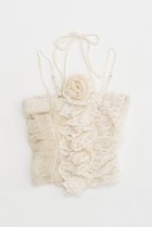 【プランク プロジェクト/PRANK PROJECT】のメッシュレースローズチューブトップ / Mesh Lace Rose Tube Top O.WHT(オフホワイト)|ID: prp329100003925794 ipo3291000000035672431