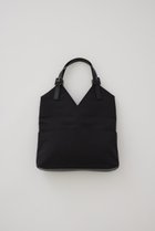 【リムアーク/RIM.ARK】のV-cutting canvas tote bag/トートバッグ ブラック|ID:prp329100003925802