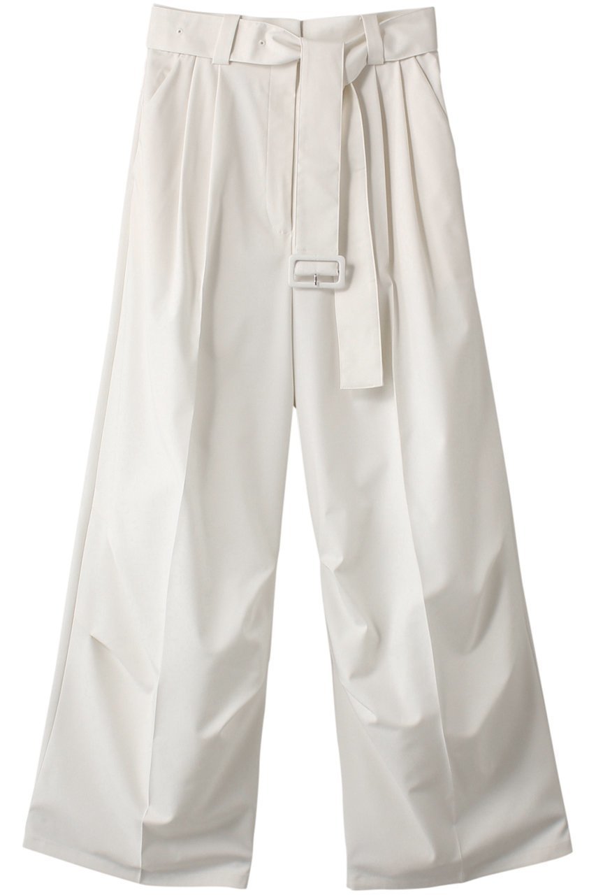 【リムアーク/RIM.ARK】のBelt set tuck PT/パンツ インテリア・キッズ・メンズ・レディースファッション・服の通販 founy(ファニー) 　ファッション　Fashion　レディースファッション　Fashion for Women　パンツ　Pants & Trousers　シンプル　Simple, Minimal　ツイル　Twist, Twisted Detail　バランス　Balance, Style Balance　ループ　Loop, Loop Knit　ホワイト|ID: prp329100003925803 ipo3291000000035419478