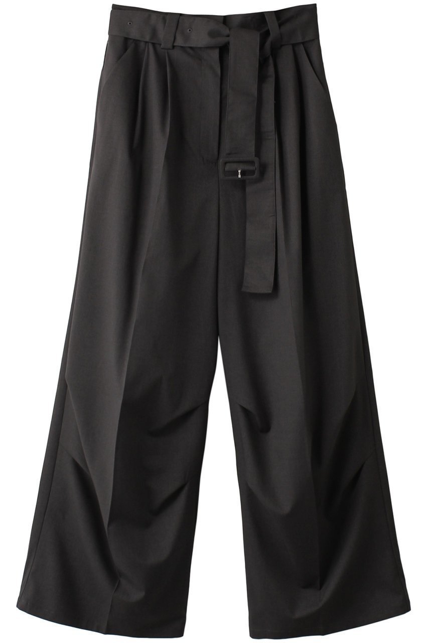 【リムアーク/RIM.ARK】のBelt set tuck PT/パンツ インテリア・キッズ・メンズ・レディースファッション・服の通販 founy(ファニー) 　ファッション　Fashion　レディースファッション　Fashion for Women　パンツ　Pants & Trousers　シンプル　Simple, Minimal　ツイル　Twist, Twisted Detail　バランス　Balance, Style Balance　ループ　Loop, Loop Knit　チャコールグレー|ID: prp329100003925803 ipo3291000000035419480