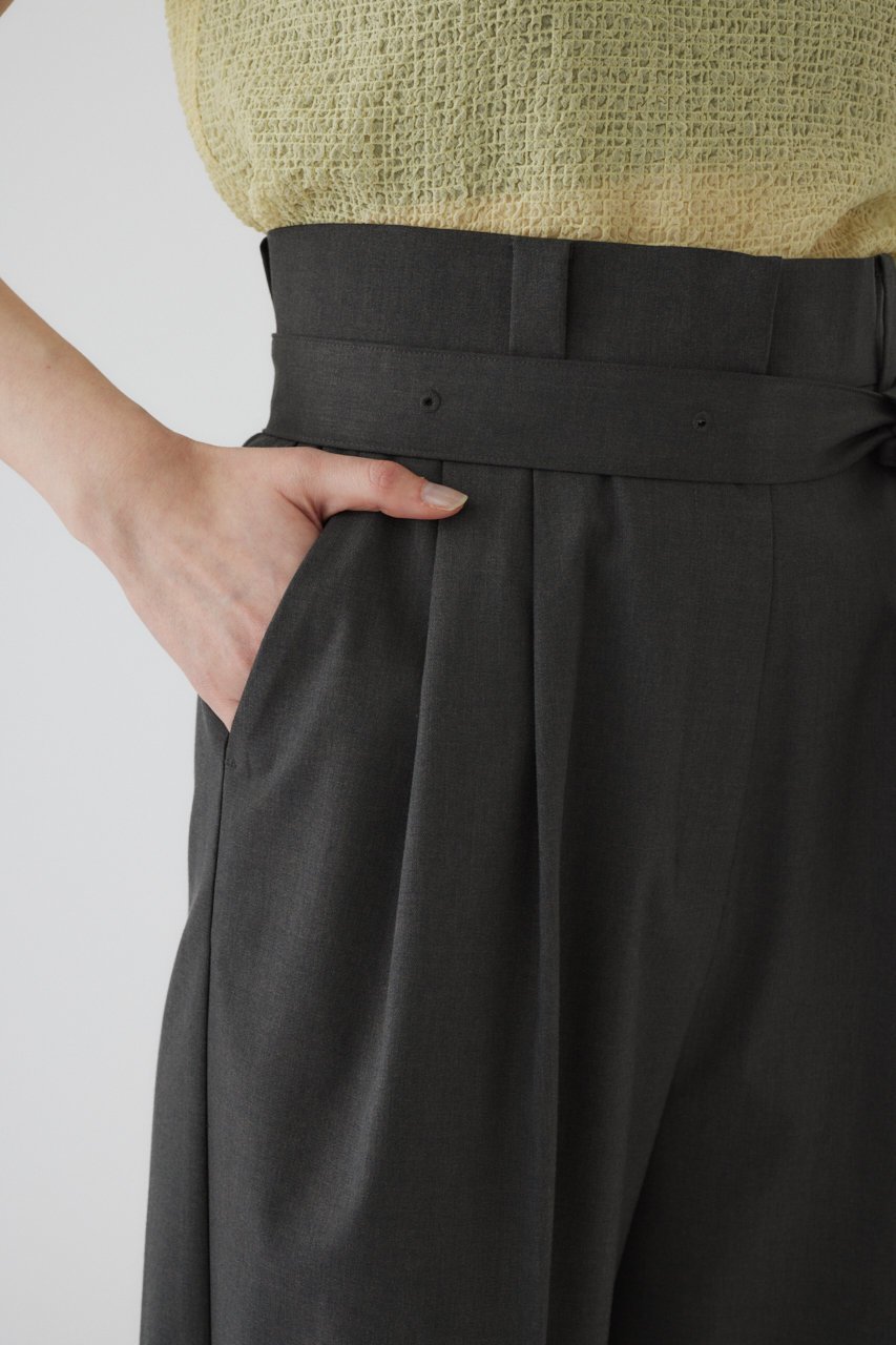 【リムアーク/RIM.ARK】のBelt set tuck PT/パンツ 大人の最旬トレンドファッション＆コーディネート founy(ファウニー) 　ファッション　Fashion　レディースファッション　Fashion for Women　パンツ　Pants & Trousers　シンプル　Simple, Minimal　ツイル　Twist, Twisted Detail　バランス　Balance, Style Balance　ループ　Loop, Loop Knit　other-6|ID: prp329100003925803 ipo3291000000036907655
