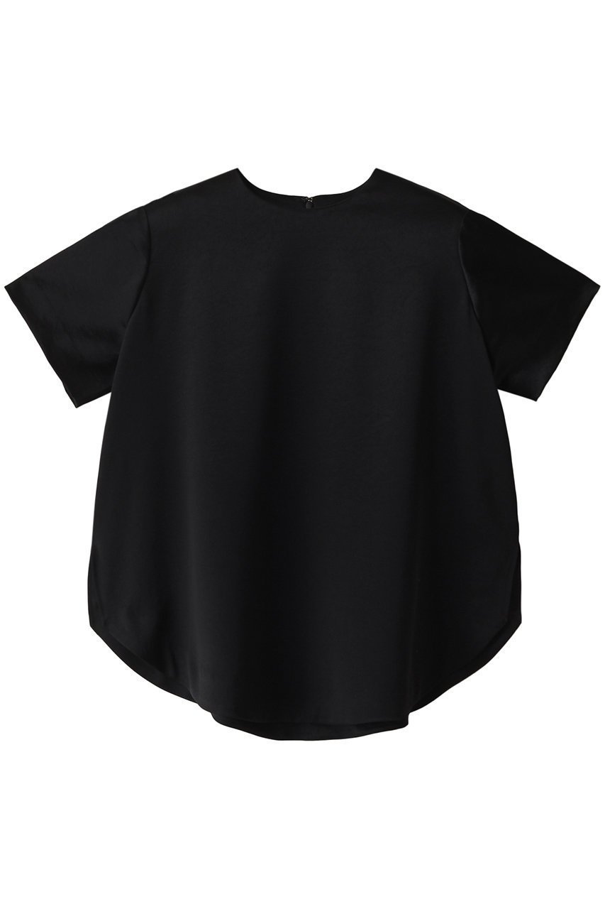 【リムアーク/RIM.ARK】のLoose satin padded tops/トップス インテリア・キッズ・メンズ・レディースファッション・服の通販 founy(ファニー) ファッション Fashion レディースファッション Fashion for Women トップス・カットソー Cut & Sew Tops シャツ・ブラウス・オフィスカジュアル Elegant Blouses & Button-Ups おすすめ Recommended / Our Picks エレガント 上品 Elegant オケージョン Occasion Wear サテン Satin, Glossy Fabric ショート Short, Short Length シンプル Simple, Minimal スリット Slit, Slit Detail スリーブ Sleeve, Long Sleeve / Short Sleeve セットアップ Set-Up, Coordinated Outfit ブラック|ID: prp329100003925808 ipo3291000000036841524