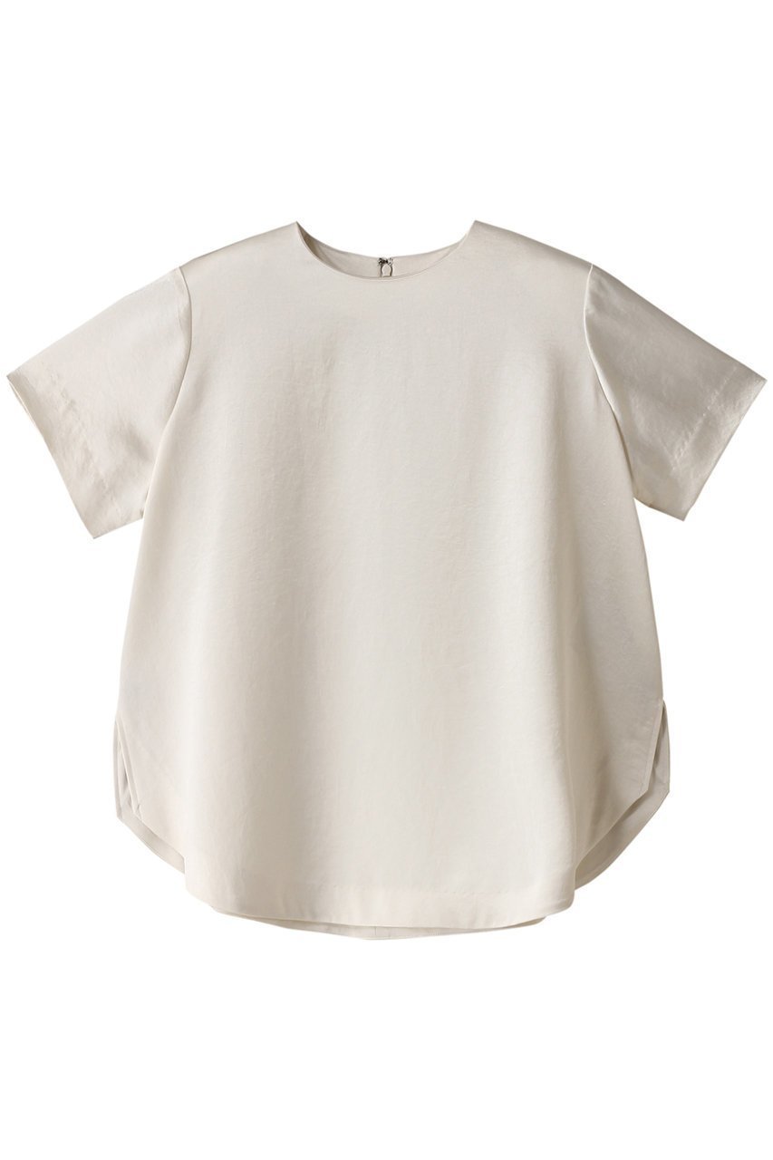 【リムアーク/RIM.ARK】のLoose satin padded tops/トップス インテリア・キッズ・メンズ・レディースファッション・服の通販 founy(ファニー) ファッション Fashion レディースファッション Fashion for Women トップス・カットソー Cut & Sew Tops シャツ・ブラウス・オフィスカジュアル Elegant Blouses & Button-Ups おすすめ Recommended / Our Picks エレガント 上品 Elegant オケージョン Occasion Wear サテン Satin, Glossy Fabric ショート Short, Short Length シンプル Simple, Minimal スリット Slit, Slit Detail スリーブ Sleeve, Long Sleeve / Short Sleeve セットアップ Set-Up, Coordinated Outfit ライトベージュ|ID: prp329100003925808 ipo3291000000036841526