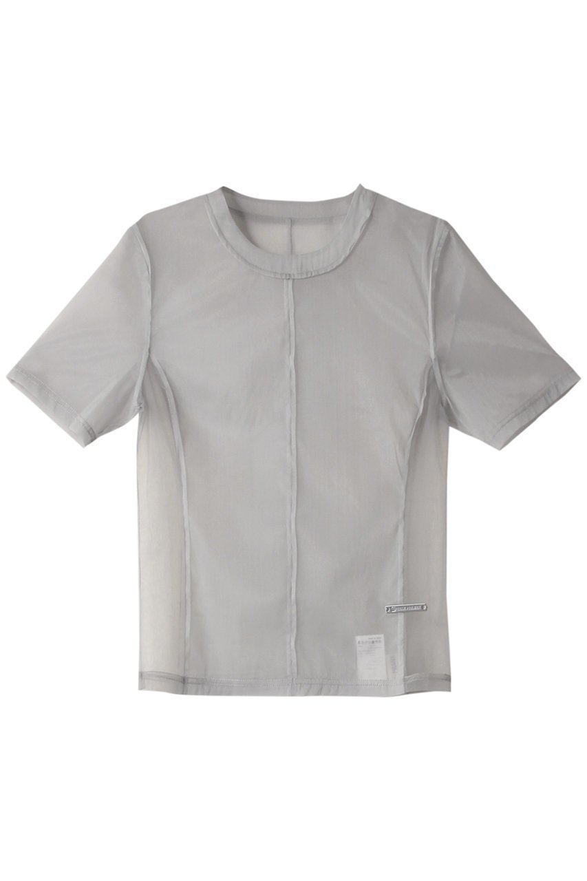 【プランク プロジェクト/PRANK PROJECT】のアウトシームシアートップ / Outseam Sheer Top インテリア・キッズ・メンズ・レディースファッション・服の通販 founy(ファニー) 　ファッション　Fashion　レディースファッション　Fashion for Women　トップス・カットソー　Cut & Sew Tops　シャツ・ブラウス・オフィスカジュアル　Elegant Blouses & Button-Ups　ロングTシャツ・Tシャツ　Longline T-Shirts & Tees　カットソー・ベーシックTシャツ　Cut-and-Sewn Tops / Stretch Tees & Basics　インナー　Innerwear　コンパクト　Compact, Small Size　シアー　Sheer, See-Through　ショート　Short, Short Length　スリーブ　Sleeve, Long Sleeve / Short Sleeve　ハーフ　Half, Half-Length　GRY(グレー)|ID: prp329100003925810 ipo3291000000032937939