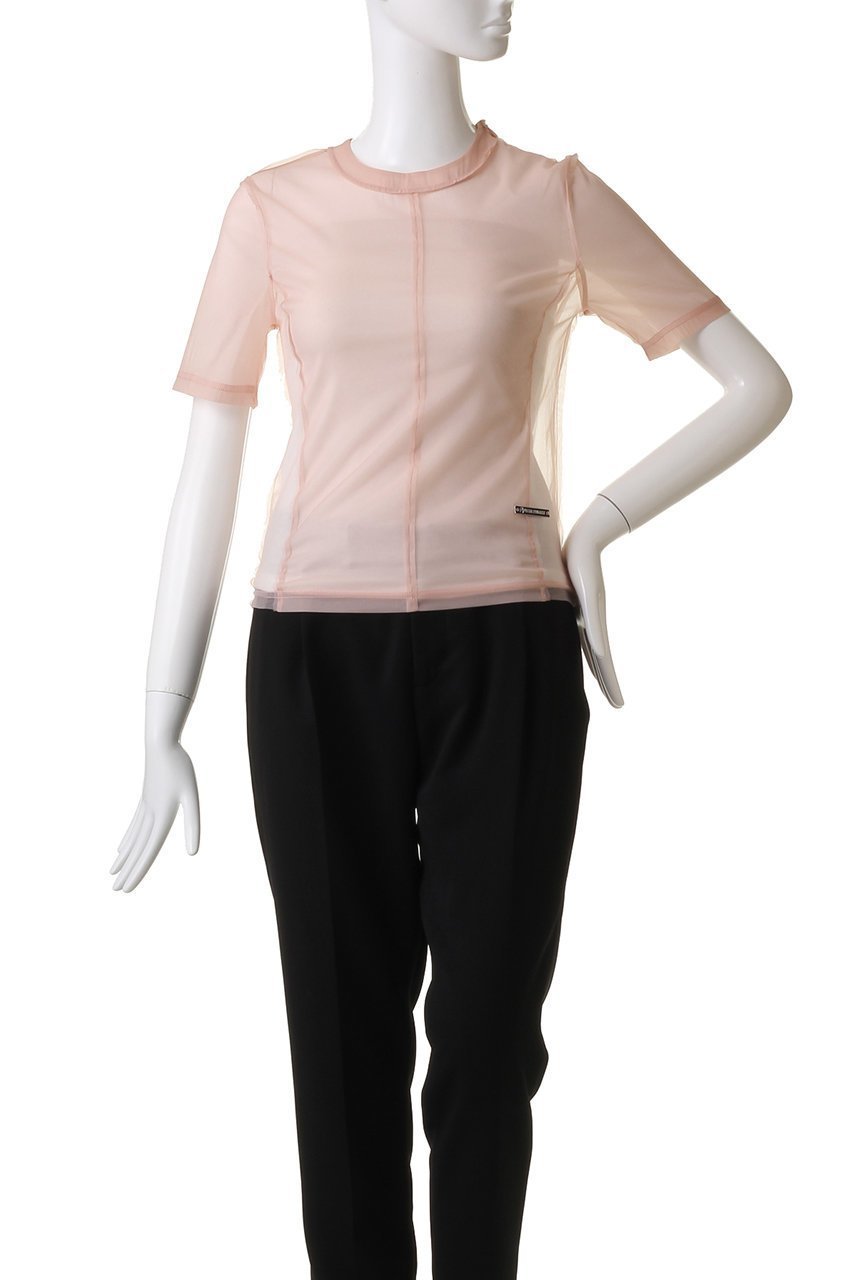 【プランク プロジェクト/PRANK PROJECT】のアウトシームシアートップ / Outseam Sheer Top 人気、トレンドファッション・服の通販 founy(ファニー) 　ファッション　Fashion　レディースファッション　Fashion for Women　トップス・カットソー　Cut & Sew Tops　シャツ・ブラウス・オフィスカジュアル　Elegant Blouses & Button-Ups　ロングTシャツ・Tシャツ　Longline T-Shirts & Tees　カットソー・ベーシックTシャツ　Cut-and-Sewn Tops / Stretch Tees & Basics　インナー　Innerwear　コンパクト　Compact, Small Size　シアー　Sheer, See-Through　ショート　Short, Short Length　スリーブ　Sleeve, Long Sleeve / Short Sleeve　ハーフ　Half, Half-Length　other-2|ID: prp329100003925810 ipo3291000000034421571