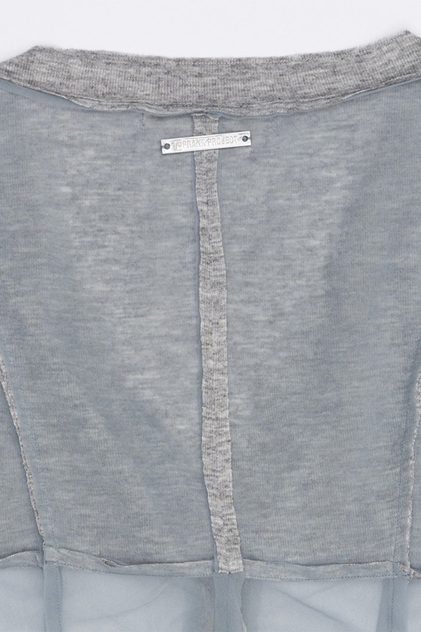 【プランク プロジェクト/PRANK PROJECT】のシアーテレコレイヤーカーデ / Sheer Teleco Layered Cardigan 人気、トレンドファッション・服の通販 founy(ファニー) ファッション Fashion レディースファッション Fashion for Women トップス・カットソー Cut & Sew Tops カーディガン・羽織り Layered Style Cardigans シャツ・ブラウス・オフィスカジュアル Elegant Blouses & Button-Ups ロングTシャツ・Tシャツ Longline T-Shirts & Tees カットソー・ベーシックTシャツ Cut-and-Sewn Tops / Stretch Tees & Basics おすすめ Recommended / Our Picks カーディガン Cardigan, Knitwear コルセット Corset, Bustier シアー Sheer, See-Through リボン Ribbon, Bow other-5|ID: prp329100003925811 ipo3291000000032934454