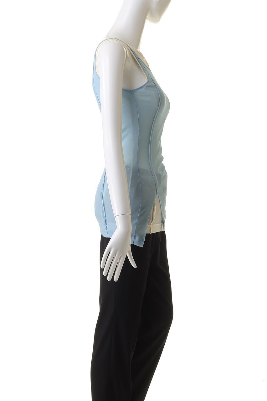 【プランク プロジェクト/PRANK PROJECT】のガーゼレイヤードタンクトップ / Gauze Layered Tank Top 人気、トレンドファッション・服の通販 founy(ファニー) 　ファッション　Fashion　レディースファッション　Fashion for Women　トップス・カットソー　Cut & Sew Tops　キャミソール&ノースリーブ　Camisoles & Sleeveless Tops　シャツ・ブラウス・オフィスカジュアル　Elegant Blouses & Button-Ups　ロングTシャツ・Tシャツ　Longline T-Shirts & Tees　カットソー・ベーシックTシャツ　Cut-and-Sewn Tops / Stretch Tees & Basics　インナー　Innerwear　キャミソール　Camisole, Spaghetti Strap Top　タンク　Tank Top, Sleeveless Top　テレコ　Ribbed, Rib Stitch　ドレープ　Drape, Draping Fabric　再入荷　Restock / Back in Stock　other-3|ID: prp329100003925812 ipo3291000000032927031