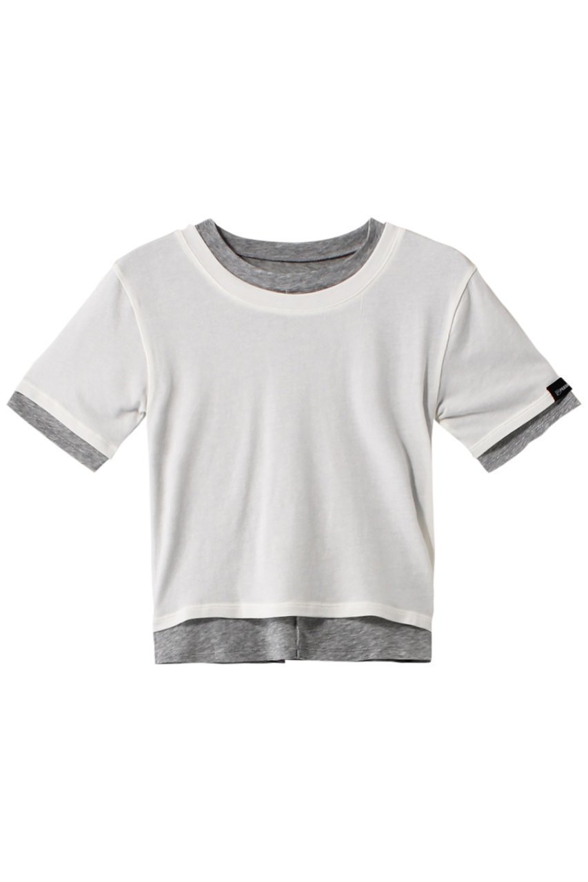 【プランク プロジェクト/PRANK PROJECT】のダブルレイヤードTEE / Double Layered Tee インテリア・キッズ・メンズ・レディースファッション・服の通販 founy(ファニー) 　ファッション　Fashion　レディースファッション　Fashion for Women　トップス・カットソー　Cut & Sew Tops　シャツ・ブラウス・オフィスカジュアル　Elegant Blouses & Button-Ups　ロングTシャツ・Tシャツ　Longline T-Shirts & Tees　カットソー・ベーシックTシャツ　Cut-and-Sewn Tops / Stretch Tees & Basics　おすすめ　Recommended / Our Picks　カットソー　Cut and Sewn Top　ショート　Short, Short Length　ストレッチ　Stretch, Stretchy Fabric　スリーブ　Sleeve, Long Sleeve / Short Sleeve　WHT(ホワイト)|ID: prp329100003925813 ipo3291000000032926807