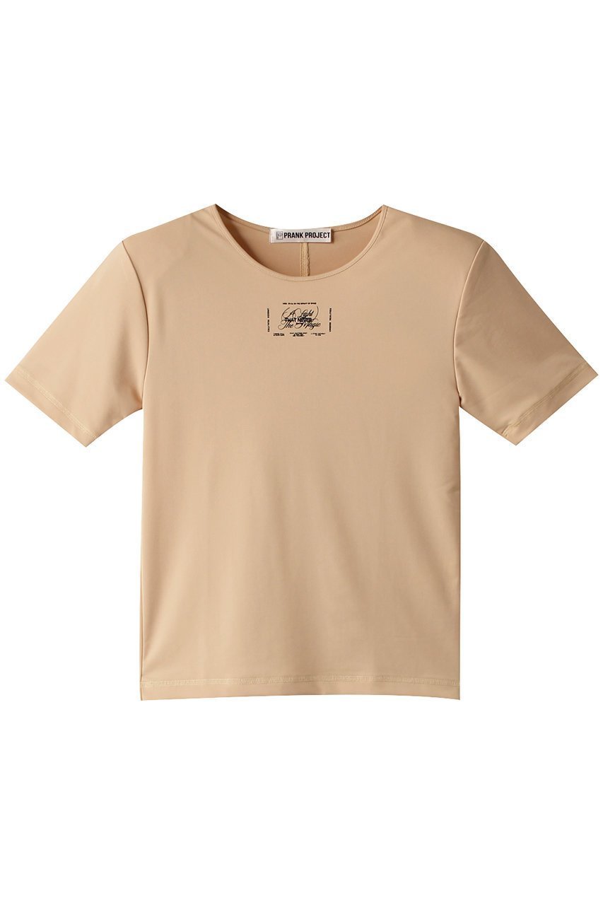 【プランク プロジェクト/PRANK PROJECT】のスキューバロゴトップ / Scuba Logo Top インテリア・キッズ・メンズ・レディースファッション・服の通販 founy(ファニー) 　ファッション　Fashion　レディースファッション　Fashion for Women　トップス・カットソー　Cut & Sew Tops　シャツ・ブラウス・オフィスカジュアル　Elegant Blouses & Button-Ups　ロングTシャツ・Tシャツ　Longline T-Shirts & Tees　カットソー・ベーシックTシャツ　Cut-and-Sewn Tops / Stretch Tees & Basics　インナー　Innerwear　ショート　Short, Short Length　シンプル　Simple, Minimal　スリーブ　Sleeve, Long Sleeve / Short Sleeve　フロント　Front, Front Design　プリント　Print, Printed Pattern　BGE(ベージュ)|ID: prp329100003925814 ipo3291000000032936632