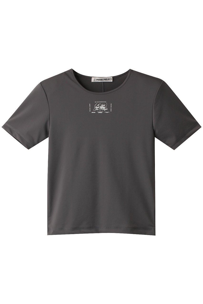 【プランク プロジェクト/PRANK PROJECT】のスキューバロゴトップ / Scuba Logo Top インテリア・キッズ・メンズ・レディースファッション・服の通販 founy(ファニー) 　ファッション　Fashion　レディースファッション　Fashion for Women　トップス・カットソー　Cut & Sew Tops　シャツ・ブラウス・オフィスカジュアル　Elegant Blouses & Button-Ups　ロングTシャツ・Tシャツ　Longline T-Shirts & Tees　カットソー・ベーシックTシャツ　Cut-and-Sewn Tops / Stretch Tees & Basics　インナー　Innerwear　ショート　Short, Short Length　シンプル　Simple, Minimal　スリーブ　Sleeve, Long Sleeve / Short Sleeve　フロント　Front, Front Design　プリント　Print, Printed Pattern　C.GRY(チャコールグレー)|ID: prp329100003925814 ipo3291000000032936639
