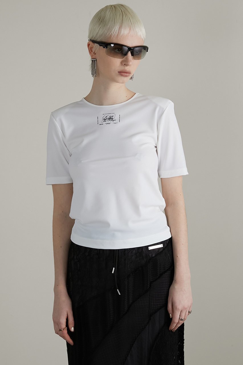 【プランク プロジェクト/PRANK PROJECT】のスキューバロゴトップ / Scuba Logo Top 人気、トレンドファッション・服の通販 founy(ファニー) 　ファッション　Fashion　レディースファッション　Fashion for Women　トップス・カットソー　Cut & Sew Tops　シャツ・ブラウス・オフィスカジュアル　Elegant Blouses & Button-Ups　ロングTシャツ・Tシャツ　Longline T-Shirts & Tees　カットソー・ベーシックTシャツ　Cut-and-Sewn Tops / Stretch Tees & Basics　インナー　Innerwear　ショート　Short, Short Length　シンプル　Simple, Minimal　スリーブ　Sleeve, Long Sleeve / Short Sleeve　フロント　Front, Front Design　プリント　Print, Printed Pattern　other-2|ID: prp329100003925814 ipo3291000000032936656