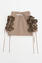 【プランク プロジェクト/PRANK PROJECT】のフリルラップミニスカート / Ruffle Wrap Mini Skirt BGE(ベージュ)|ID:prp329100003925826