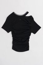 【プランク プロジェクト/PRANK PROJECT】のソフトボイルテレコギャザーTシャツ / Soft Voile Teleco Gathered T-shirt BLK(ブラック)|ID: prp329100003925829 ipo3291000000032926756