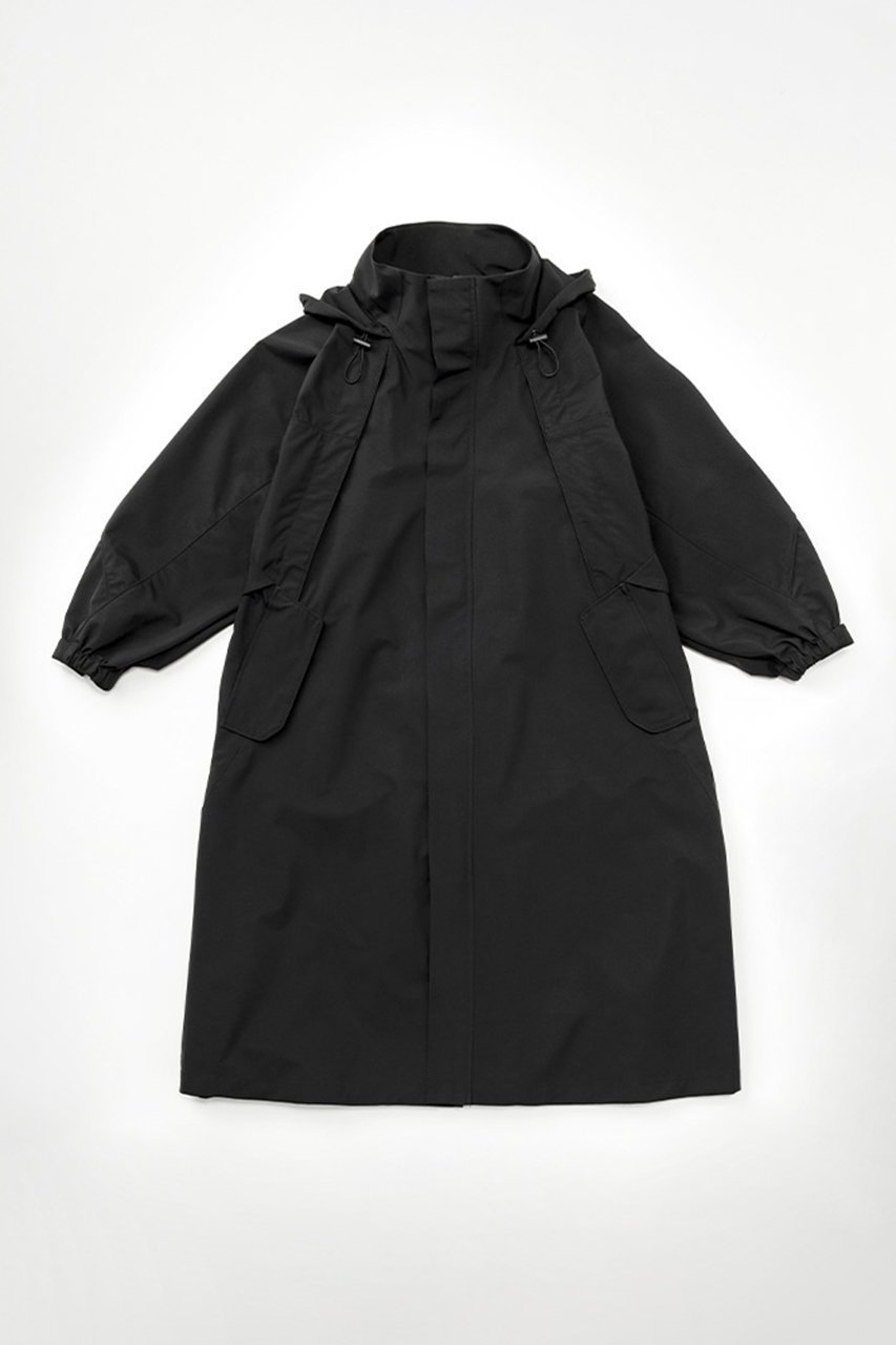 【マールマール/MARLMARL】の【UNISEX】 【MATO by MARLMARL】HUG RAINCOAT インテリア・キッズ・メンズ・レディースファッション・服の通販 founy(ファニー) 　ファッション　Fashion　レディースファッション　Fashion for Women　アウター　Coat / Outerwear Collection　コート・ロングコート・ピーコート　Long Coats, Peacoats & More　キャップ　Cap, Baseball Cap　シンプル　Simple, Minimal　パイピング　Piping, Trim Design　ベビー　Baby, Babywear　ポケット　Pocket, Pocket Detail　マグネット　Magnet, Magnetic Closure　ユニセックス　Unisex, Genderless　BLACK|ID: prp329100003925842 ipo3291000000032808015