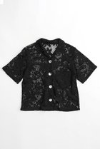 【メゾンスペシャル/MAISON SPECIAL】のHalf Sleeve Lace Fabric Shirt/ハーフスリーブレースシャツ BLK(ブラック)|ID:prp329100003925843