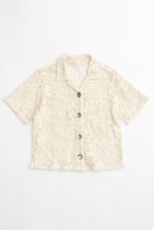 【メゾンスペシャル/MAISON SPECIAL】のHalf Sleeve Lace Fabric Shirt/ハーフスリーブレースシャツ IVR(アイボリー)|ID:prp329100003925843