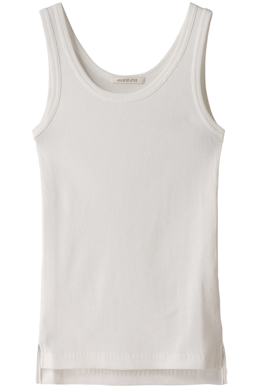 【ハウス オブ ロータス/HOUSE OF LOTUS】のハイツイストコットンテレコタンクトップ 人気、トレンドファッション・服の通販 founy(ファニー) 　ファッション　Fashion　レディースファッション　Fashion for Women　トップス・カットソー　Cut & Sew Tops　キャミソール&ノースリーブ　Camisoles & Sleeveless Tops　シャツ・ブラウス・オフィスカジュアル　Elegant Blouses & Button-Ups　ロングTシャツ・Tシャツ　Longline T-Shirts & Tees　カットソー・ベーシックTシャツ　Cut-and-Sewn Tops / Stretch Tees & Basics　インナー　Innerwear　キャミソール　Camisole, Spaghetti Strap Top　シンプル　Simple, Minimal　タンク　Tank Top, Sleeveless Top　テレコ　Ribbed, Rib Stitch　ドレス　Dress, One-Piece　夏　Summer　春　Spring　S/S・春夏　SS, Spring/Summer, Warm Season　 other-1|ID: prp329100003926920 ipo3291000000032836579