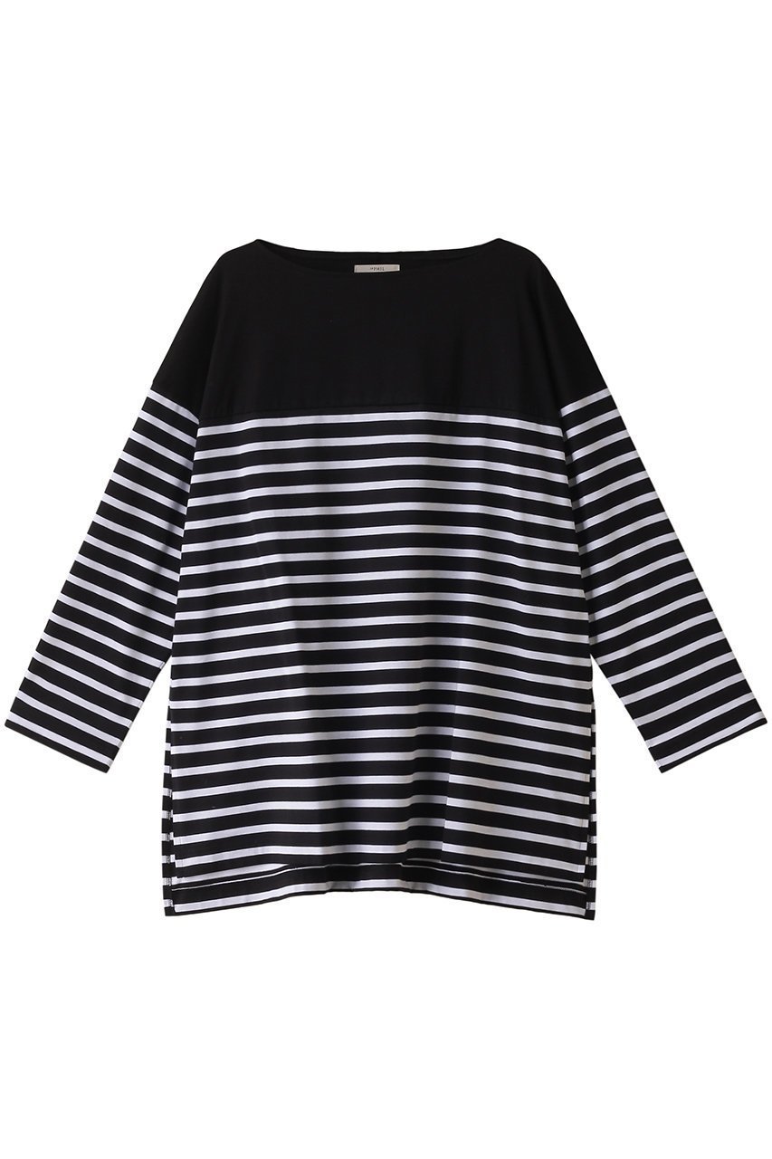 【ル フィル/LE PHIL】のビッグストライプT 人気、トレンドファッション・服の通販 founy(ファニー) 　ファッション　Fashion　レディースファッション　Fashion for Women　トップス・カットソー　Cut & Sew Tops　シャツ・ブラウス・オフィスカジュアル　Elegant Blouses & Button-Ups　ロングTシャツ・Tシャツ　Longline T-Shirts & Tees　カットソー・ベーシックTシャツ　Cut-and-Sewn Tops / Stretch Tees & Basics　シルケット　Silket, Silky Cotton　ストライプ　Stripe, Striped Pattern　スリット　Slit, Slit Detail　スリーブ　Sleeve, Long Sleeve / Short Sleeve　ビッグ　Big, Oversized　ヨーク　Yoke, Yoke Design　ロング　Long, Long-Length　無地　Plain, Solid Color　長袖　Long Sleeve, Full Sleeve　 other-1|ID: prp329100003926956 ipo3291000000032839036