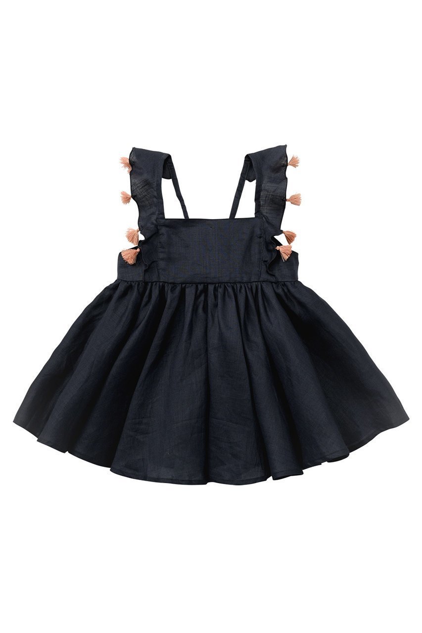 【マールマール/MARLMARL / KIDS】の【Baby&Kids】loisir sun dress インテリア・キッズ・メンズ・レディースファッション・服の通販 founy(ファニー) 　ファッション　Fashion　キッズファッション　KIDS　ワンピース　Dress/Kids　おすすめ　Recommend　カットソー　Cut And Sew　サマー　Summer　タッセル　Tassel　チュニック　Tunic　ドレス　Dress　ベビー　Baby　レギンス　Leggings　夏　Summer　navy/70-90cm|ID: prp329100003926960 ipo3291000000028369997