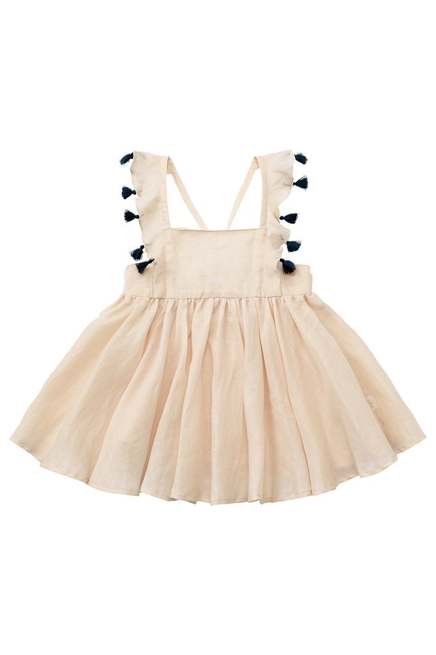 【マールマール/MARLMARL / KIDS】の【Baby&Kids】loisir sun dress インテリア・キッズ・メンズ・レディースファッション・服の通販 founy(ファニー) 　ファッション　Fashion　キッズファッション　KIDS　ワンピース　Dress/Kids　おすすめ　Recommend　カットソー　Cut And Sew　サマー　Summer　タッセル　Tassel　チュニック　Tunic　ドレス　Dress　ベビー　Baby　レギンス　Leggings　夏　Summer　shell/70-90cm|ID: prp329100003926960 ipo3291000000028369999