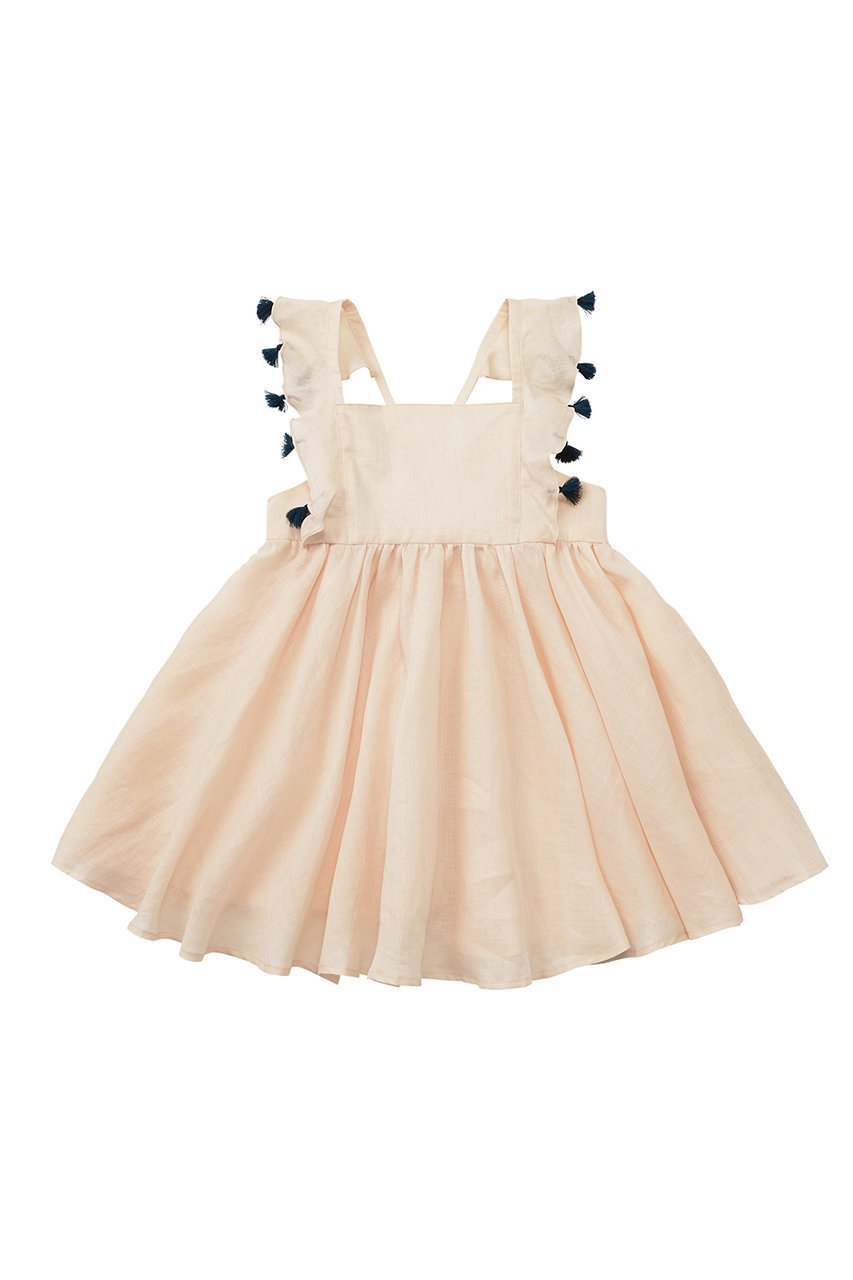 【マールマール/MARLMARL / KIDS】の【Baby&Kids】loisir sun dress インテリア・キッズ・メンズ・レディースファッション・服の通販 founy(ファニー) 　ファッション　Fashion　キッズファッション　KIDS　ワンピース　Dress/Kids　おすすめ　Recommend　カットソー　Cut And Sew　サマー　Summer　タッセル　Tassel　チュニック　Tunic　ドレス　Dress　ベビー　Baby　レギンス　Leggings　夏　Summer　shell/100-120cm|ID: prp329100003926960 ipo3291000000028370000