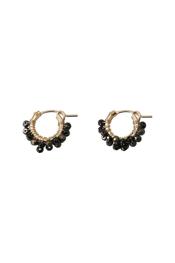 【ナチュラリジュエリ/NATURALI JEWELRY】のブラックスピネルミスティ 巻きフープピアス インテリア・キッズ・メンズ・レディースファッション・服の通販 founy(ファニー) https://founy.com/ ファッション Fashion レディースファッション WOMEN ジュエリー Jewelry リング Rings イヤリング Earrings イヤリング Earrings フープ Hoop 人気 Popularity |ID: prp329100003927800 ipo3291000000030802573