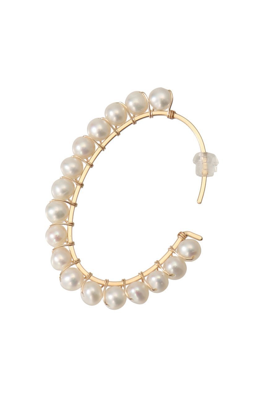 【ナチュラリジュエリ/NATURALI JEWELRY】のオーバルパール 巻きフープピアス M 人気、トレンドファッション・服の通販 founy(ファニー) 　ファッション　Fashion　レディースファッション　Fashion for Women　ジュエリー　Jewelry　ファッションリング　Fashion Rings　イヤリング・フープ・ドロップタイプ　Hoop, Drop & Clip Earrings　イヤリング　Earrings　オーバル　Oval Design　パール　Pearl, Pearl Accent　フェイス　Face, Facial Design　フープ　Hoop, Hoop Earrings　ワンポイント　One Point, Statement Accent　other-4|ID: prp329100003927801 ipo3291000000035612495
