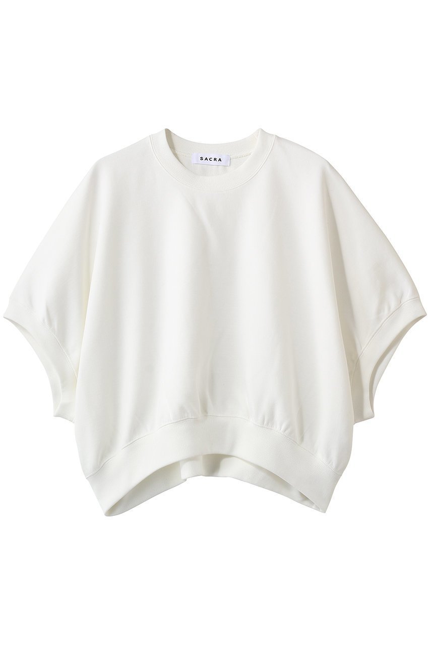 【サクラ/SACRA】のダブルニットクロスプルオーバー インテリア・キッズ・メンズ・レディースファッション・服の通販 founy(ファニー) ファッション Fashion レディースファッション Fashion for Women トップス・カットソー Cut & Sew Tops ニット Knit Tops & Sweaters カジュアルプルオーバー・ニットトップス Pullovers & Knit Tops / Casual Pullovers 2026年 2026 ギャザー Gathered, Ruffled クロップド Cropped, Short Length シンプル Simple, Minimal スリーブ Sleeve, Long Sleeve / Short Sleeve ダブル Double, Double-Breasted フォルム Silhouette, Form ラウンド Round, Round Neck 夏 Summer 春 Spring S/S・春夏 SS, Spring/Summer, Warm Season ホワイト|ID: prp329100003930274 ipo3291000000036190345